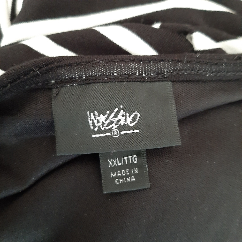Mossimo Supply Co. Black and White Striped Midi Dress - Picture 9 of 10